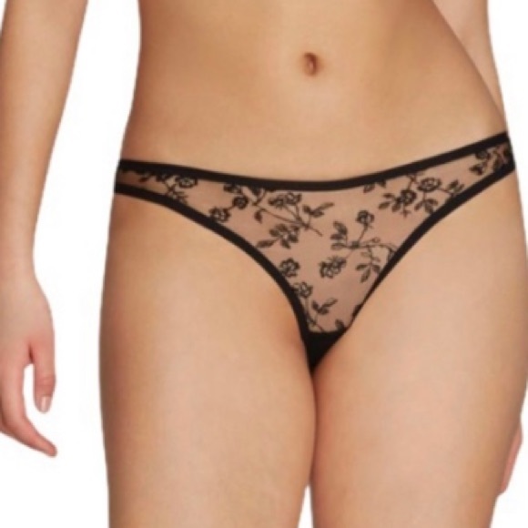 NWT Agent Provocateur Black Lace Panty Knickers AP4 Size 8 B003 - Picture 5 of 7